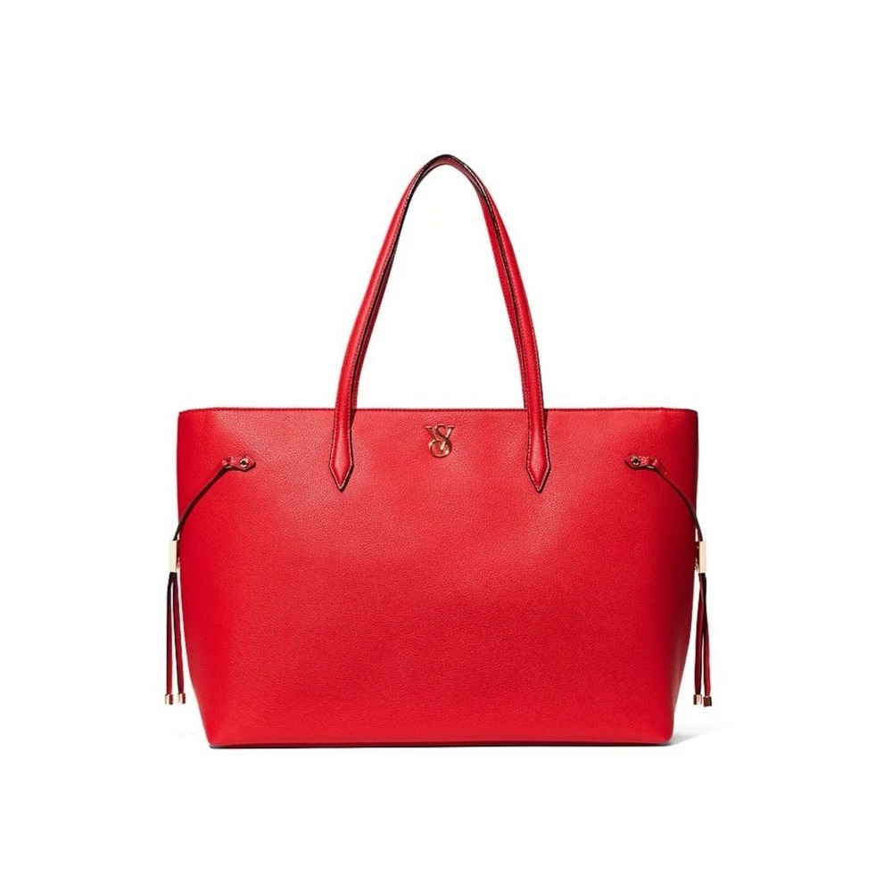 Victoria's Secret Large Tote Bag Red Shoulder Bag NEW WITH TAGS